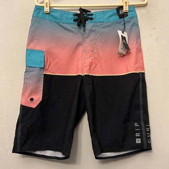 Rip Curl aqua Dawn Patrol boardshorts Size 28 New - Picture 2 of 10
